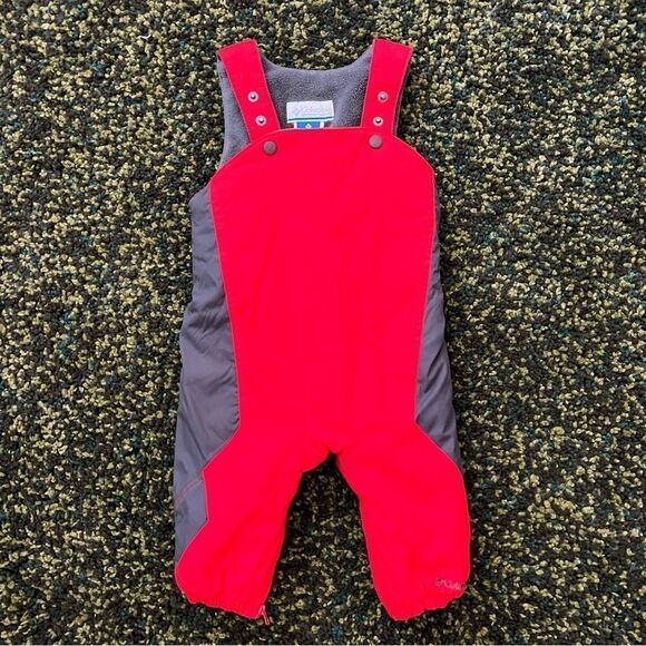 Baby Columbia Omni-Shield Red Snow Pants Bibs 12M - Picture 1 of 3